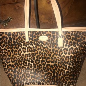 Coach Leopard Tote